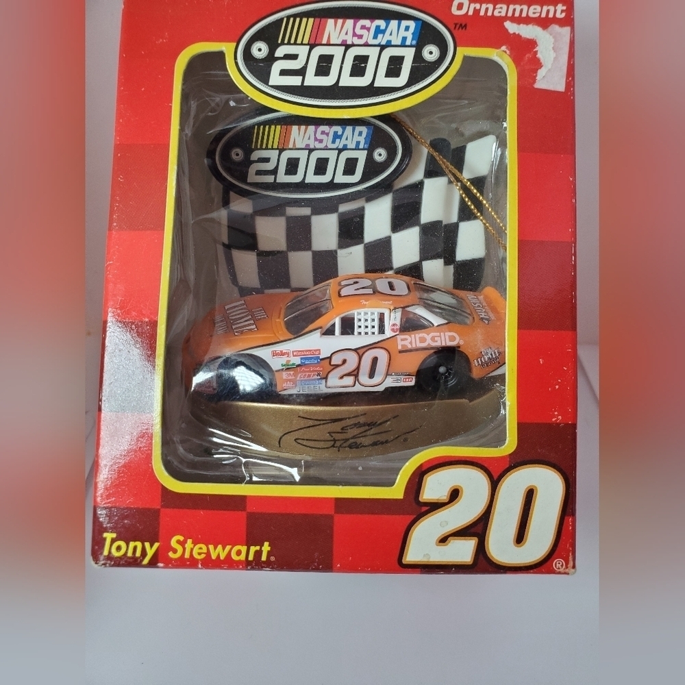 Trevco Nascar Tony Stewart #20 Car Christmas Ornament Vintage 2000